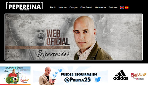 Diseñar la web de una estrella: Pepe Reina (I)